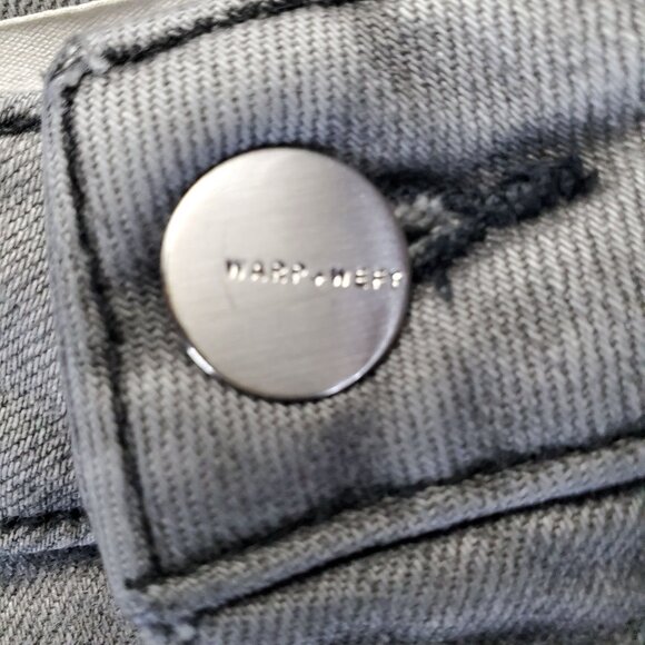 Warp + Weft Jeans Mens 31x30 Grey AMS Amsterdam Slim Stretch Denim - Picture 10 of 12